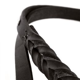 Hunter Verstellbare F&uuml;hrleine Solid Education Schwarz L 250 cm; B 1,3 cm