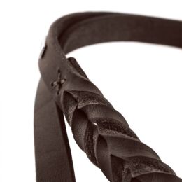 Hunter Verstellbare F&uuml;hrleine Solid Education Dunkelbraun L 200 cm; B 1,3 cm