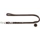 Hunter Verstellbare Führleine Solid Education Dunkelbraun L 200 cm; B 1,3 cm