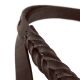 Hunter Verstellbare Führleine Solid Education Dunkelbraun L 200 cm; B 1,3 cm