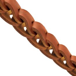 Hunter F&uuml;hrleine Solid Education Chain L 120 cm; B 2,0 cm cognac