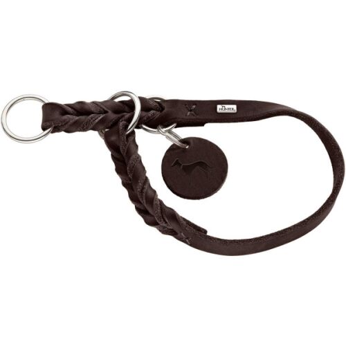 Hunter Dressurhalsung Solid Education Dunkelbraun 40-45/M