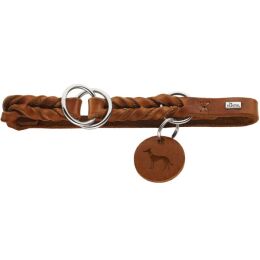 Hunter Dressurhalsung Solid Education Cognac 40-45/M