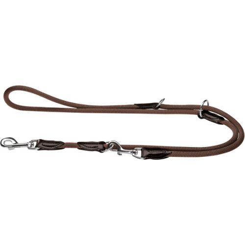 Hunter Verstellbare Führleine Freestyle Braun L 200 cm; B 1,0 cm