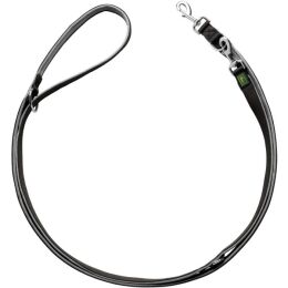 Hunter Verstellbare F&uuml;hrleine Neopren Schwarz/Grau L 200 cm; B 2,0 cm