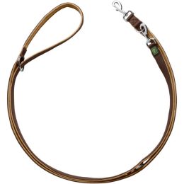 Hunter Verstellbare F&uuml;hrleine Neopren Braun/Karamell L 200 cm; B 1,5 cm