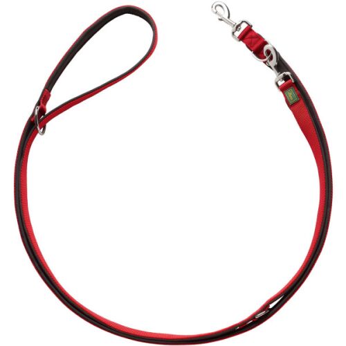 Hunter Verstellbare Führleine Neopren Rot/Schwarz L 200 cm; B 2,0 cm