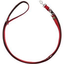 Hunter Verstellbare F&uuml;hrleine Neopren Rot/Schwarz L 200 cm; B 2,0 cm