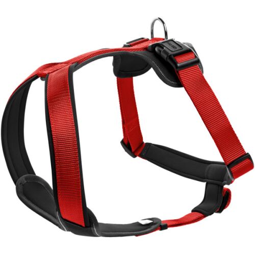 Hunter Geschirr Neopren Rot/Schwarz53-65/M