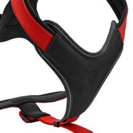 Hunter Geschirr Neopren Rot/Schwarz 81-100/L-XL