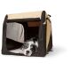 Hunter Faltbare Hundebox Beige/Schwarz S