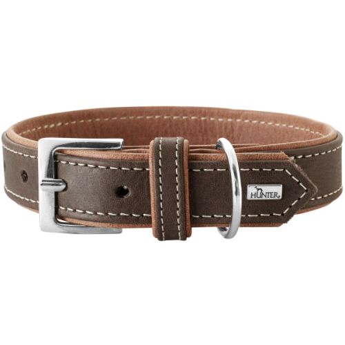 Hunter Halsband Porto Dunkelbraun/Cognac XS (30)