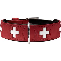 Hunter Halsband Swiss Rot/Schwarz XL (75)