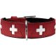 Hunter Halsband Swiss Rot/Schwarz XL (75)