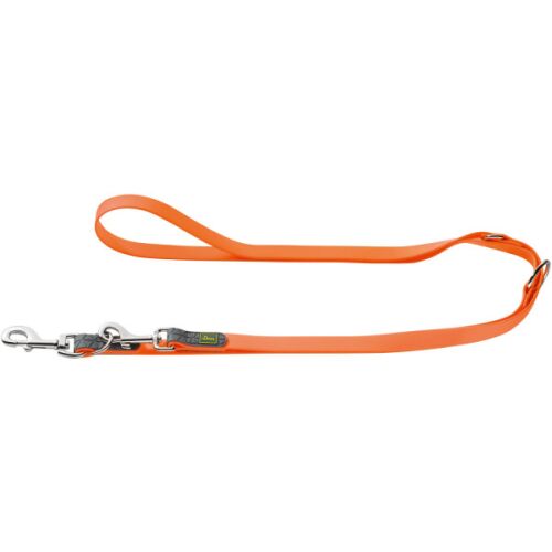 Hunter Verstellbare Führleine Convenience Neonorange L max. 200 cm, B 1,5 cm