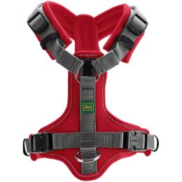 Hunter Geschirr Maldon Rot/Grau 34-49/XS