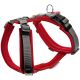 Hunter Geschirr Maldon Rot/Grau 34-49/XS