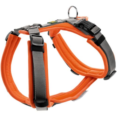 Hunter Geschirr Maldon Orange/Grau 34-49/XS