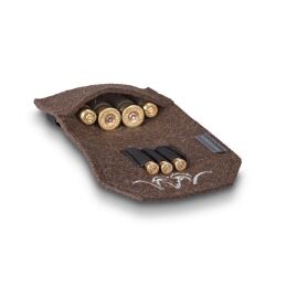 Blaser Patronenetui aus Filz 2 gro&szlig;e, 3 kleine Patronen und 2 Schrotpatronen