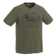 Pinewood Herren T-Shirt Moose Grün