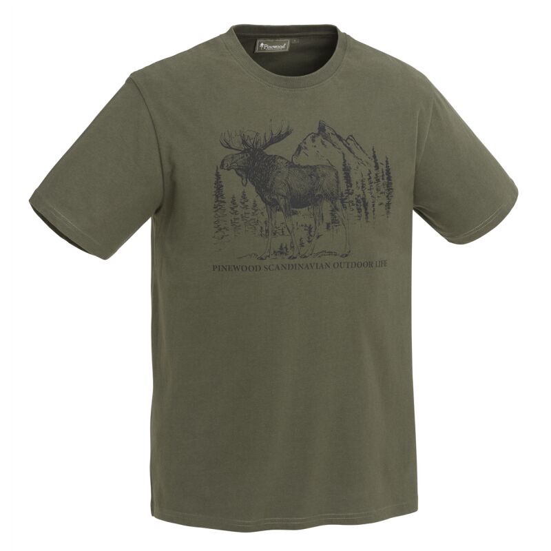 Pinewood Herren T-Shirt Moose Grn 3XL