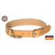 AKAH Halsband genietet aus Fahlleder 40 cm
