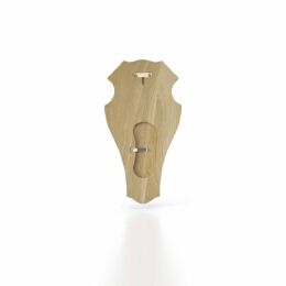 Troph&auml;enbrett dunkel, rund mit Ausfr&auml;sung 40x22 cm