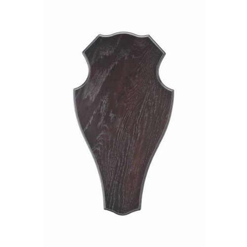 Trophäenbrett dunkel, rund ohne Ausfräsung 29x17 cm