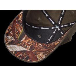 Camok&ouml;nig Basecap Six-Panel Strapback Oliv-Camouflage