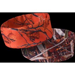 Camok&ouml;nig Multituch / Schlauchschal - 3D Camouflage Schilf &amp; Orange Set
