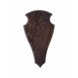 Troph&auml;enbrett dunkel, spitz mit Ausfr&auml;sung 36x20 cm