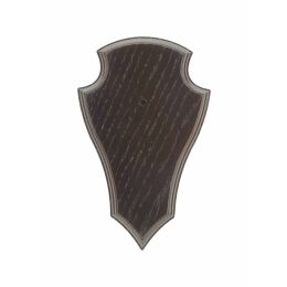 Troph&auml;enbrett dunkel, spitz mit Ausfr&auml;sung 19x12 cm