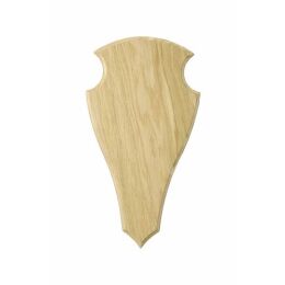 Troph&auml;enbrett hell, spitz mit Ausfr&auml;sung 45x24 cm