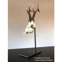 Jagdwelt24 Troph&auml;enst&auml;nder Rehbock/Gams schwarz matt 25cm