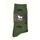 Krawattendackel Unisex Socken grün, Wildschwein schwarz Größe 36 - 40