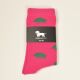 Krawattendackel Unisex Socken pink, Wildschwein grün Größe 36 - 40