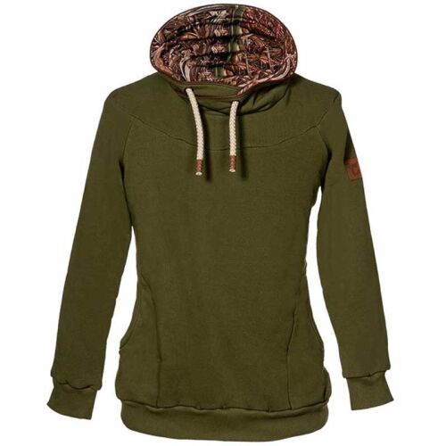 Camokönig Lieblingshoody Damenhoody grün