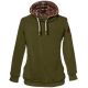 Camokönig Lieblingshoody Damenhoody grün