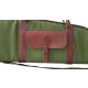 AKAH Futteral Canvas-Leder Grün-Braun