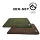 Farm-Land Hundedecke Faserpelz Pro Thermo 2er-Set 100x70cm