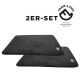 Farm-Land Hundedecke Faserpelz Pro Thermo 2er-Set 100x70cm Braun Schwarz