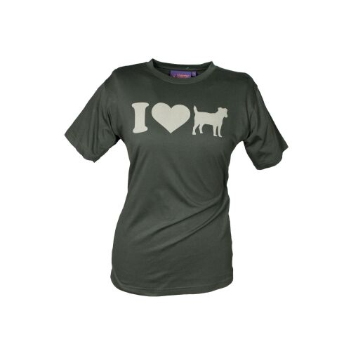 Hubertus Damen T-Shirt "I love Terrier"
