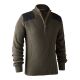 Deerhunter Herren Strickpullover Rogaland mit Reißverschluss Adventure Green Melange S