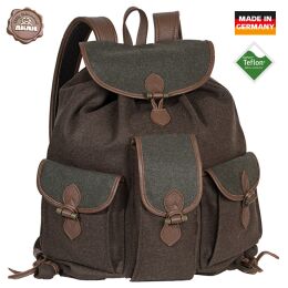 AKAH Loden Rucksack braun/gr&uuml;n