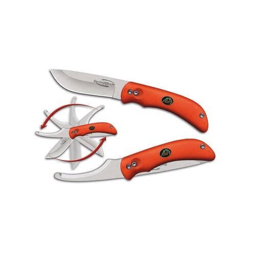 OUTDOOR EDGE 2 in 1 Messer SwingBlade orange