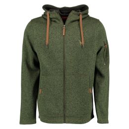 Tom Collins Herren Strick Fleece Jacke Trachtengr&uuml;n