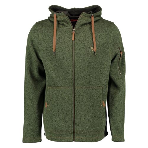 Tom Collins Herren Strick Fleece Jacke Trachtengrün 4XL