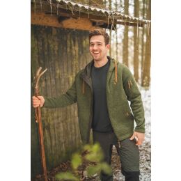Tom Collins Herren Strick Fleece Jacke Trachtengr&uuml;n 4XL