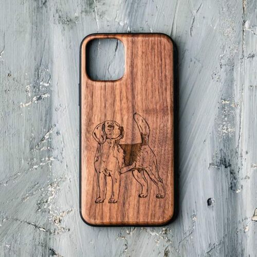 Holzwelt Cases Handyhülle Beagle iPhone SE/7/8