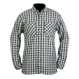 Hart Herren Hemd Ikani Schwarz-Oliv 3XL